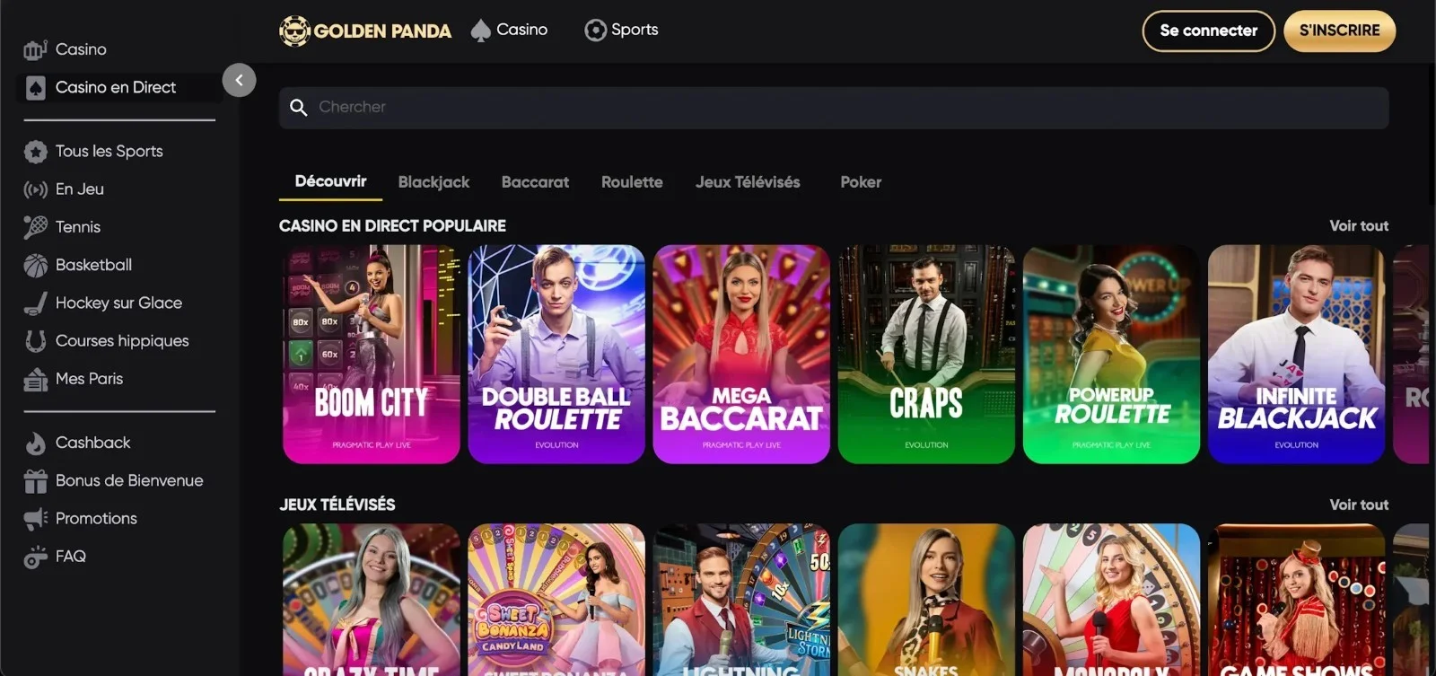Jeux en direct 