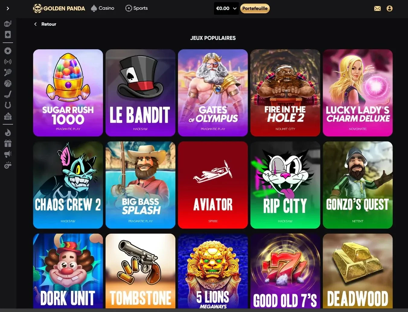 Jouer sur Golden Panda sur mobile 