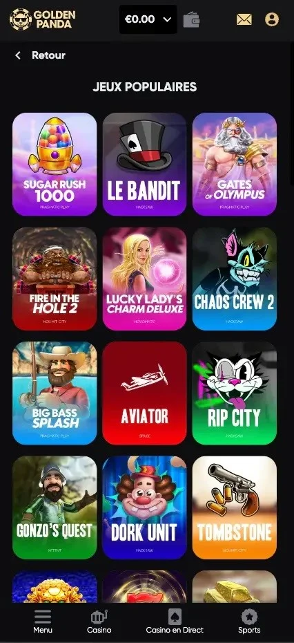 Jeux populaires